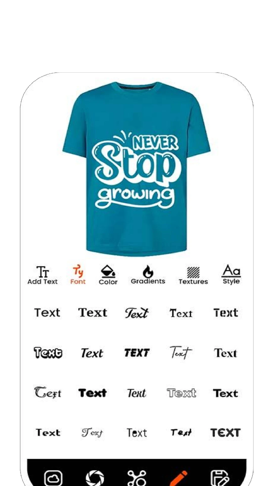 T-Shirt Design screenshot