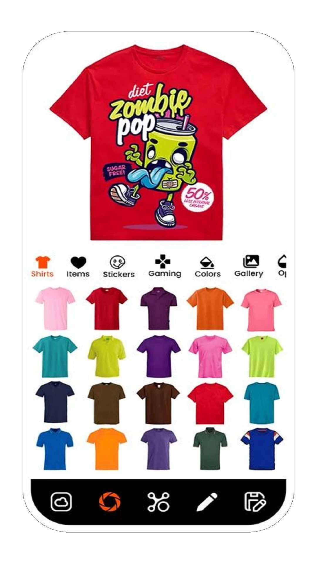 T-Shirt Design screenshot